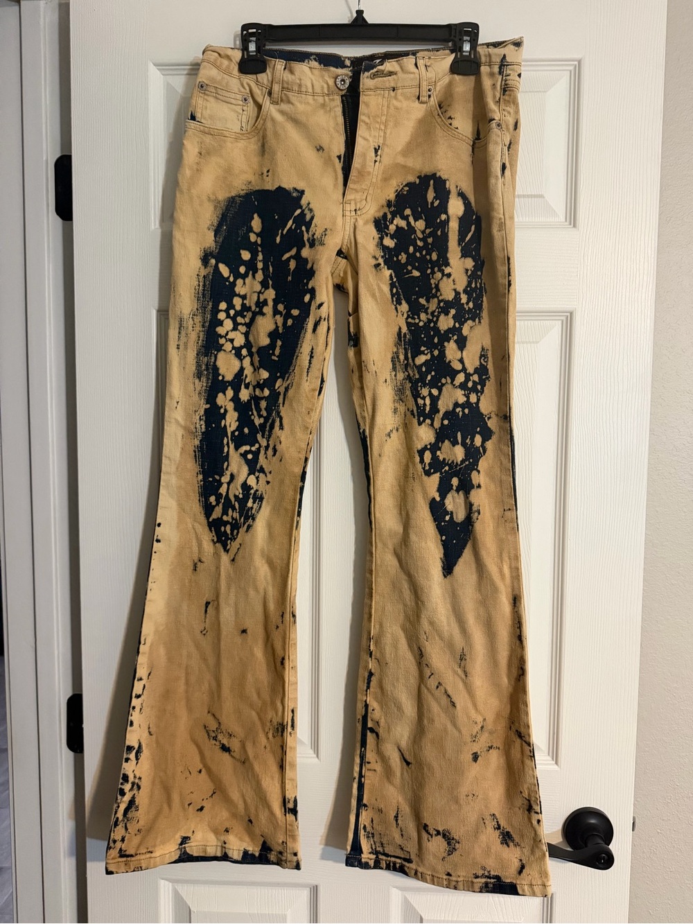 Lazer Jeans Bleached Flare Jeans